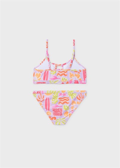 Mayoral Kız Çocuk Baskılı Bikini  10-14 Yaş Lila
