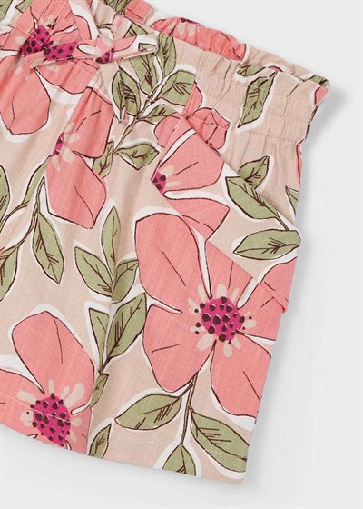 Mayoral Kız Çocuk Baskılı Şort 4-10 Yaş Turuncu