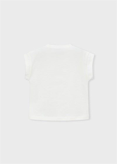 Mayoral Kız Çocuk Baskılı Tshirt 4-8 Yaş Pembe