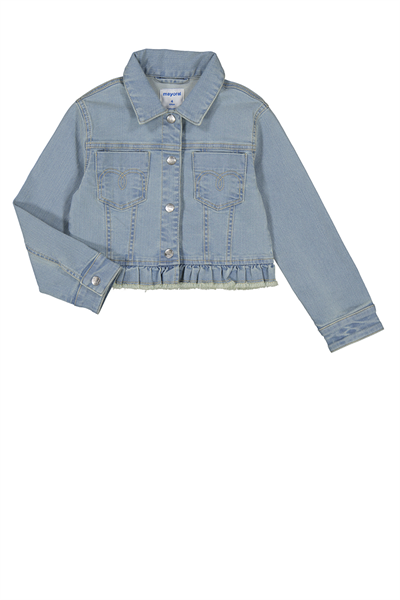 Mayoral Kız Çocuk Denim Ceket 4-8 Yaş Mavi