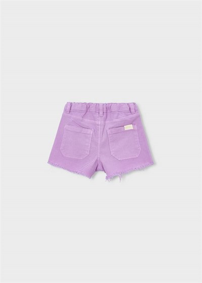 Mayoral Kız Çocuk Dokuma Şort 4-8 Yaş Lila
