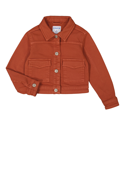 Mayoral Kız Çocuk Twill Ceket 4-8 Yaş Kiremit