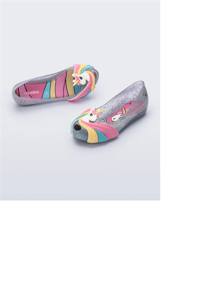 Melissa Kız Çocuk Unicorn Ayakkabı 31-35 Numara Gri