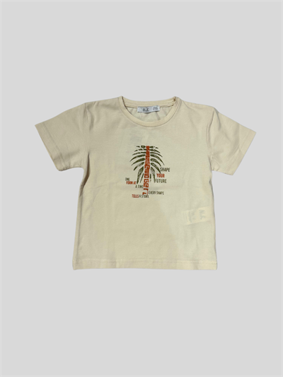 Nk Erkek Bebek Ağaçlı Tshirt 1-4 Yaş Krem