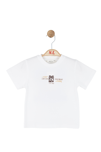 Nk Erkek Bebek Chasing Tshirt 1-4 Yaş Ekru