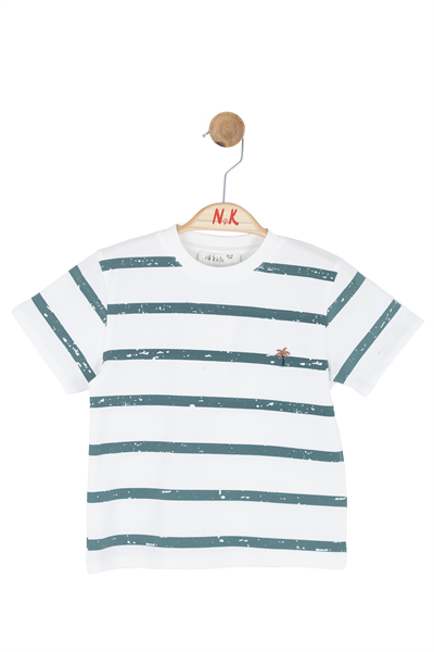 Nk Erkek Bebek Çizgili Tshirt 1-4 Yaş Yeşil