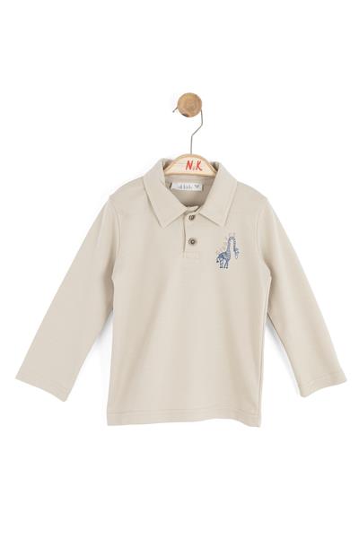 Nk Erkek Bebek Giraffe Sweatshirt 1-4 Yaş Bej