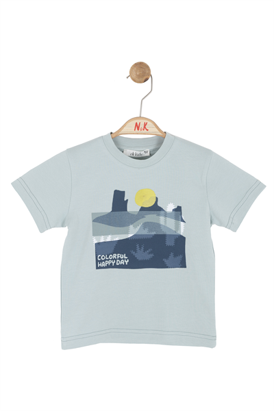 Nk Erkek Bebek Happy Tshirt 1-4 Yaş Mint
