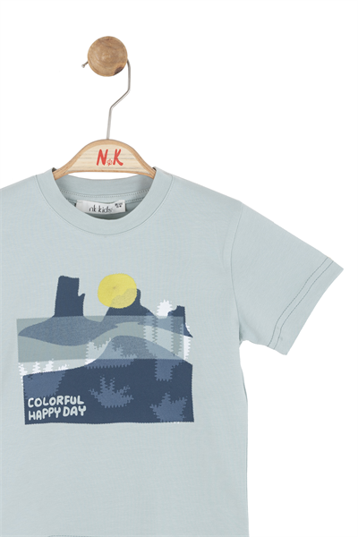 Nk Erkek Bebek Happy Tshirt 1-4 Yaş Mint