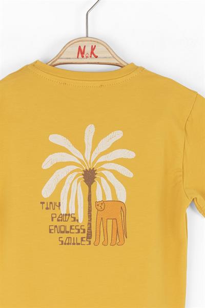 Nk Erkek Bebek Kaplan Tshirt 1-4 Yaş Sarı
