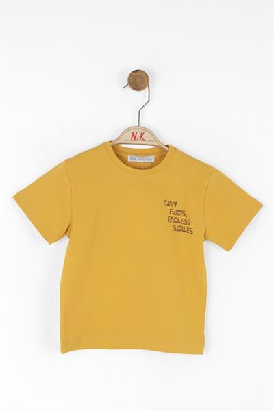 Nk Erkek Bebek Kaplan Tshirt 1-4 Yaş Sarı