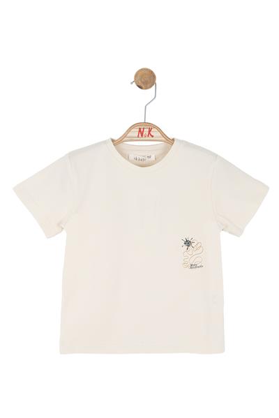 Nk Erkek Bebek More Tshirt 1-4 Yaş Krem