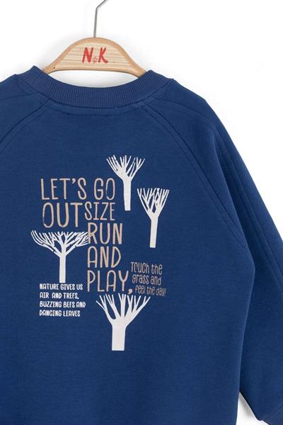 Nk Erkek Bebek Plant Sweatshirt 1-4 Yaş Mavi