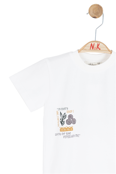 Nk Erkek Bebek Road Tshirt 1-4 Yaş Ekru