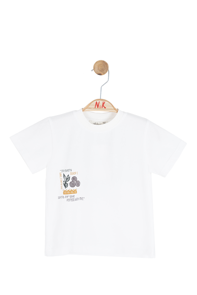 Nk Erkek Bebek Road Tshirt 1-4 Yaş Ekru