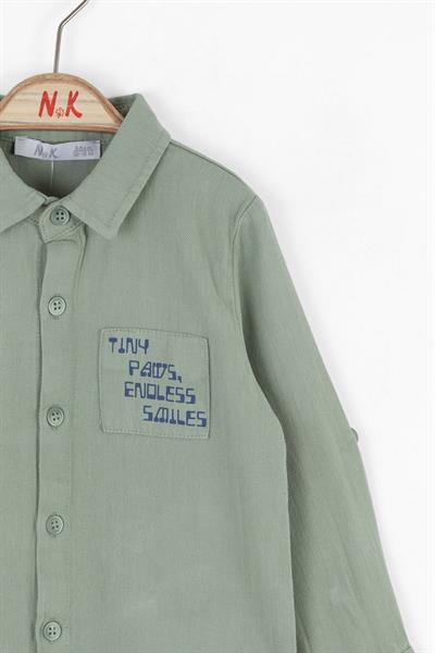 Nk Erkek Bebek Tiny Gömlek 1-4 Yaş Yeşil