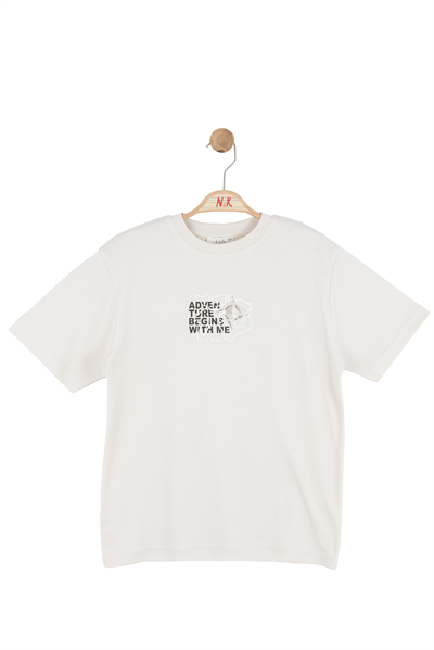 Nk Erkek Çocuk Adventure Tshirt 8-14 Yaş Bej