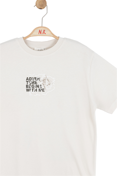 Nk Erkek Çocuk Adventure Tshirt 8-14 Yaş Bej