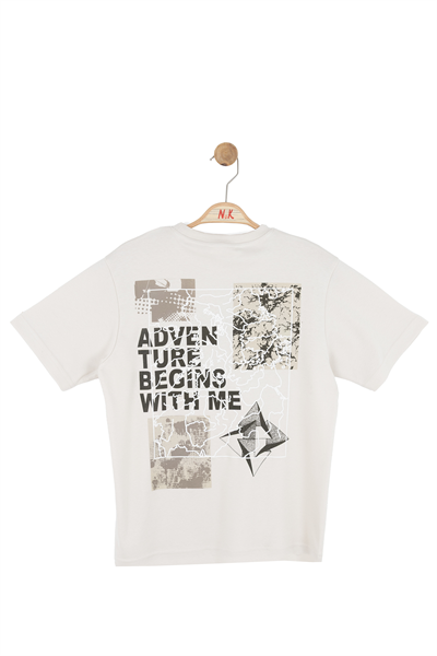 Nk Erkek Çocuk Adventure Tshirt 8-14 Yaş Bej