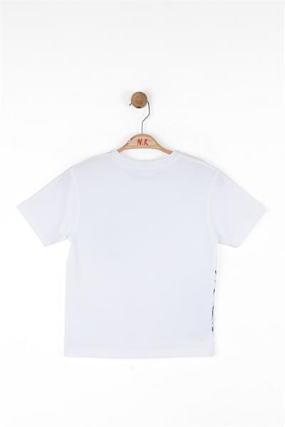 Nk Erkek Çocuk Autumn Tshirt 4-8 Yaş Beyaz