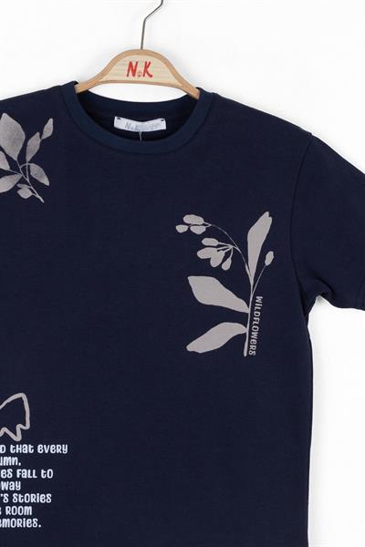 Nk Erkek Çocuk Autumn Tshirt 4-8 Yaş İndigo
