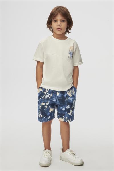 Nk Erkek Çocuk Batik Şort 4-8 Yaş İndigo