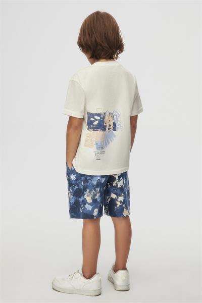 Nk Erkek Çocuk Batik Şort 4-8 Yaş İndigo