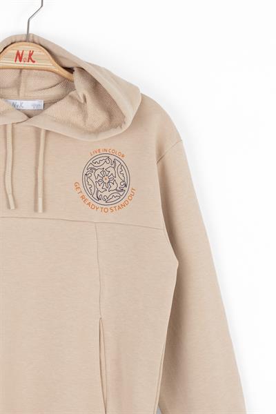 Nk Erkek Çocuk Botanik Sweatshirt 8-14 Yaş VİZON