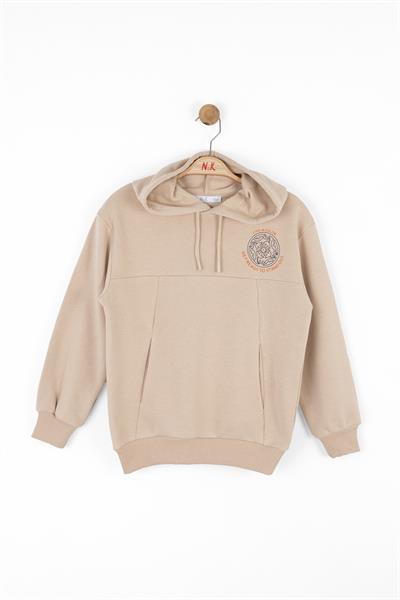 Nk Erkek Çocuk Botanik Sweatshirt 8-14 Yaş VİZON