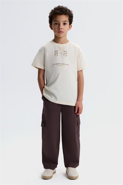 Nk Erkek Çocuk Calm Tshirt 4-8 Yaş Krem