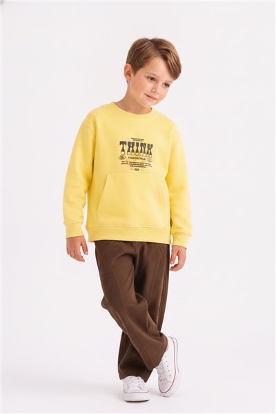 Nk Erkek Çocuk Chartreuse Sweat 4-8 Yaş Sarı