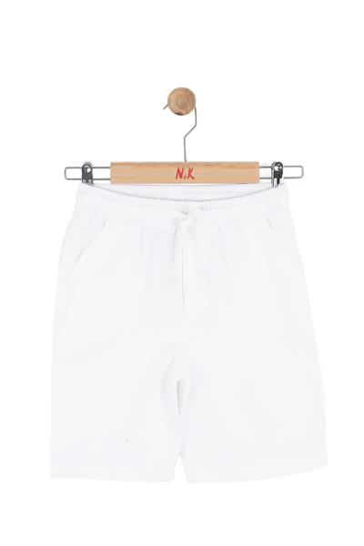 Nk Erkek Çocuk Çinar Şort 4-8 Yaş Beyaz