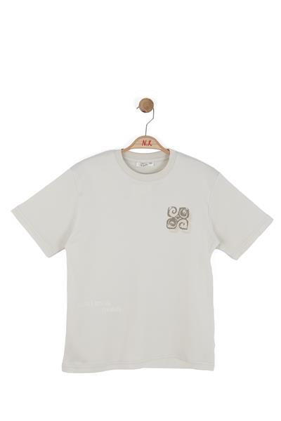 Nk Erkek Çocuk Como Tshirt 4-8 Yaş Krem