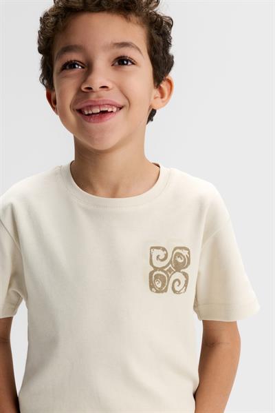 Nk Erkek Çocuk Como Tshirt 4-8 Yaş Krem