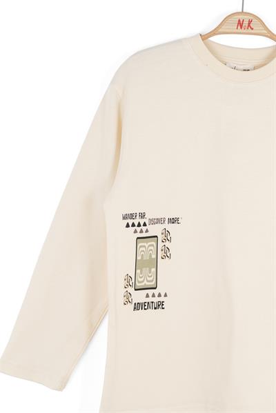 Nk Erkek Çocuk Discover Sweatshirt 8-14 Yaş Krem