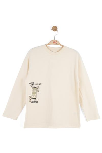 Nk Erkek Çocuk Discover Sweatshirt 8-14 Yaş Krem
