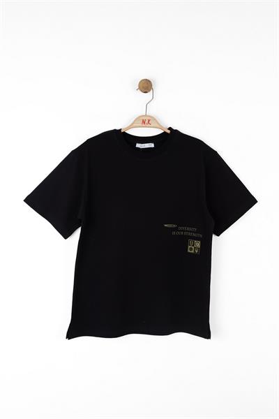 Nk Erkek Çocuk Diversity Tshirt 8-14 Yaş Siyah