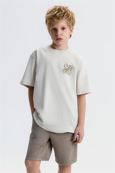 Nk Erkek Çocuk Forward Tshirt 8-14 Yaş Krem