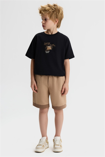 Nk Erkek Çocuk Fuji Sırt Baskılı Tshirt 8-14 Yaş Siyah