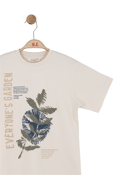 Nk Erkek Çocuk Hansel Tshirt 8-14 Yaş Krem