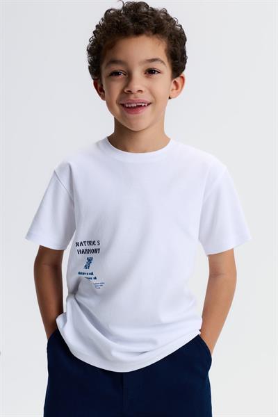 Nk Erkek Çocuk Harmony Tshirt 4-8 Yaş Ekru-Mavi