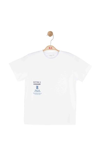 Nk Erkek Çocuk Harmony Tshirt 4-8 Yaş Ekru-Mavi