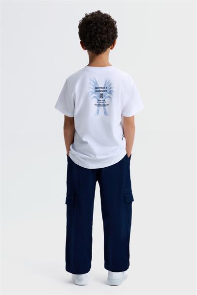 Nk Erkek Çocuk Harmony Tshirt 4-8 Yaş Ekru-Mavi