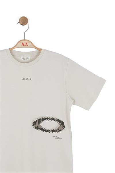 Nk Erkek Çocuk Jumled Tshirt 8-14 Yaş Krem-Haki