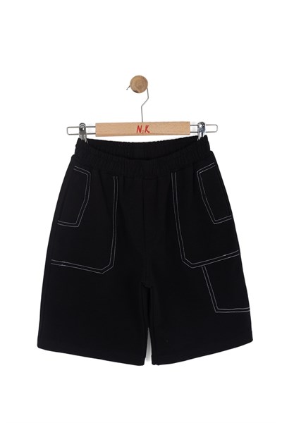 Nk Erkek Çocuk Labirent Şort  8-14 Yaş Siyah