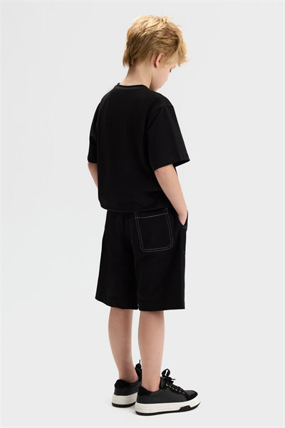 Nk Erkek Çocuk Labirent Tshirt 8-14 Yaş Siyah