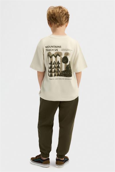 Nk Erkek Çocuk Mount Tshirt 8-14 Yaş Krem-Haki