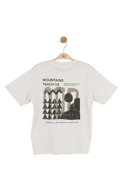 Nk Erkek Çocuk Mount Tshirt 8-14 Yaş Krem-Haki