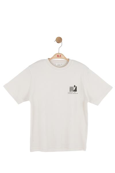 Nk Erkek Çocuk Mount Tshirt 8-14 Yaş Krem-Haki