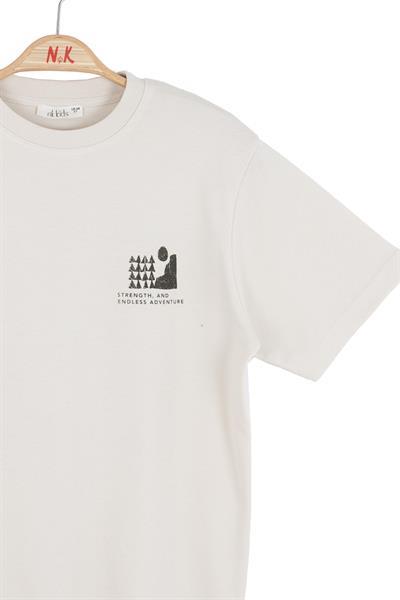 Nk Erkek Çocuk Mount Tshirt 8-14 Yaş Krem-Haki